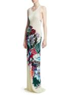 Roberto Cavalli Sleeveless Floral Maxi Dress