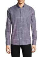 Zachary Prell Regular-fit Checkered Cotton Button-down Shirt