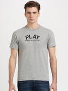 Comme Des Garcons Play Dyed Cotton Graphic Tee