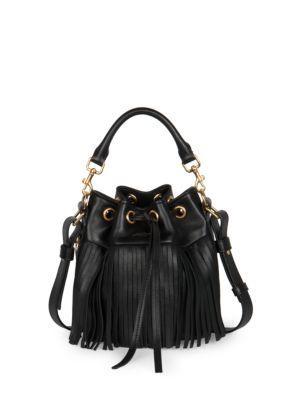 Saint Laurent Saint Laurent Fringe Emmanuelle Bucket Bag