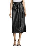 Marc Jacobs Leather Wrap Skirt