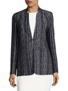 Elie Tahari Bonnie Embellished Tweed Jacket