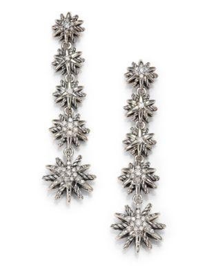 David Yurman Starburst Drop Earrings With Diamonds