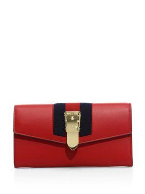 Gucci Sylvie Leather Flap Wallet