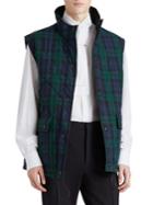 Burberry Reversible Plaid Quilted Cotton Vest