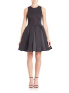 Halston Heritage Structured Fit & Flare Dress