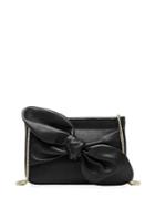 Loeffler Randall Cecily Bow Leather Shoulder Clutch