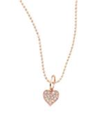 Sydney Evan Heart Diamond & 14k Rose Gold Pendant Necklace