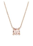 David Yurman Chatelaine 7mm Morganite Pendant Necklace With Diamonds