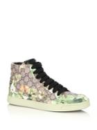 Gucci Blooms Print High-top Sneakers