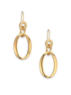 Ippolita Glamazon 18k Yellow Gold Oval Link Drop Earrings