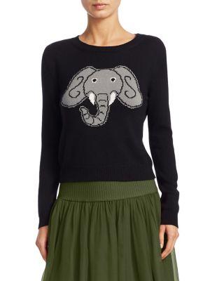 Alberta Ferretti Elephant Print Sweater
