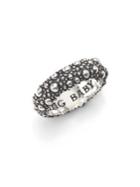 King Baby Studio Textured Sterling Silver Band Ring