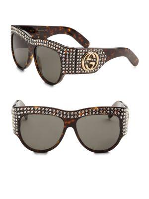 Gucci 56mm Stud Sunglasses
