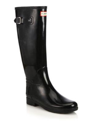 Hunter Refined Tall Gloss Rain Boots
