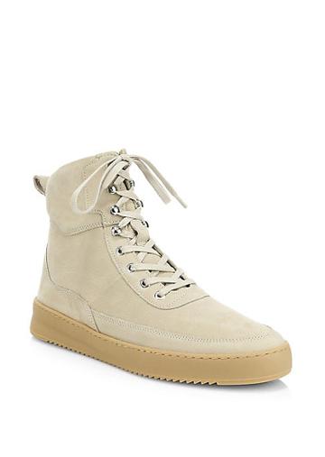 Filling Pieces Henson Evora Leather High-top Sneakers