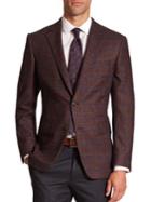 Saks Fifth Avenue Collection By Samuelsohn Two-button Check Sportcoat