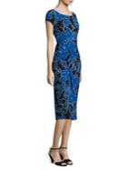 Michael Kors Collection Floral Silk Sarong Dress