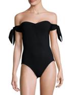 Karla Colletto Swim Barcelona One-piece Off-the-shoulder Swimsuit
