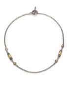 Konstantino Aspasia 18k Yellow Gold & Sterling Silver Station Necklace