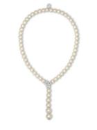 Majorica Social 8-12mm Organic Pearl & Crystal Lariat Necklace