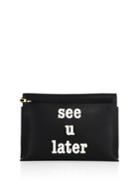 Loewe See U Later T Leather Pouch