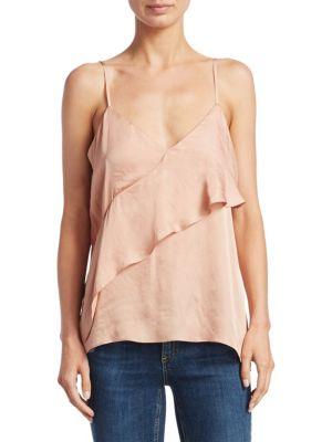 Bcbgmaxazria Woven Draped Tank Top