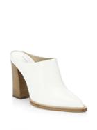 Michael Kors Point Toe Leather Mules