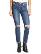 Paige Hoxton High-rise Distressed Step Hem Ankle Jeans