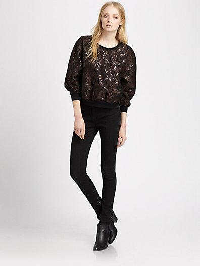 Blk Dnm Shirt 46 Floral Sweatshirt