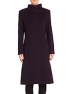 Cinzia Rocca Wool Blend Long Sleeve Coat