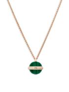 Piaget Possession Diamond, Malachite & 18k Rose Gold Pendant Necklace