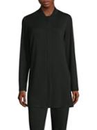 Eileen Fisher Stretch Stand Collar Bomber Jacket