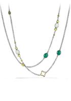 David Yurman Bijoux 18k Gold & Beaded Necklace