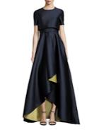Jason Wu Short Sleeve Popover Gown
