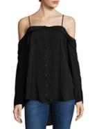Free People Walk This Way Button-down Top