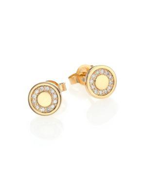 Astley Clarke Cosmos Diamond & 14k Yellow Gold Mini Stud Earrings
