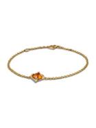 David Yurman Chatelaine Bracelet With Citrine And Diamonds In 18k Gold