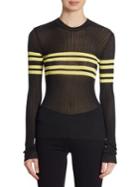 Msgm Sport Striped Sweater