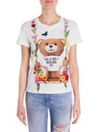 Moschino Oversized Bear Floral Tee