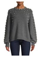Joie Nilania Pearl Crystal Knit Sweater