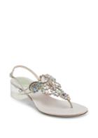 Rene Caovilla Jewel Chrome Mid-heel Sandals