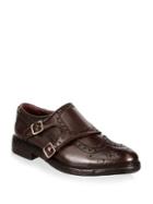 Burberry Del Mar Monk-strap Leather Loafers