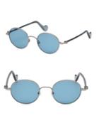 Moncler Ml 0057 Blue Round Sunglasses/49mm