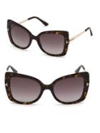 Tom Ford Gianna 54mm Cat Eye Tortoise Sunglasses