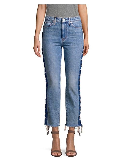 Hudson Jeans High-rise Lace-up Jeans