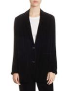 Vince Velvet Boyfriend Blazer