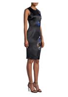 Versace Collection Barocco Embroidery Sheath Dress