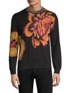 Paul Smith Floral Intarsia Cotton Sweater