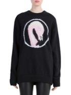 Givenchy Flamingo Mohair & Wool Sweater